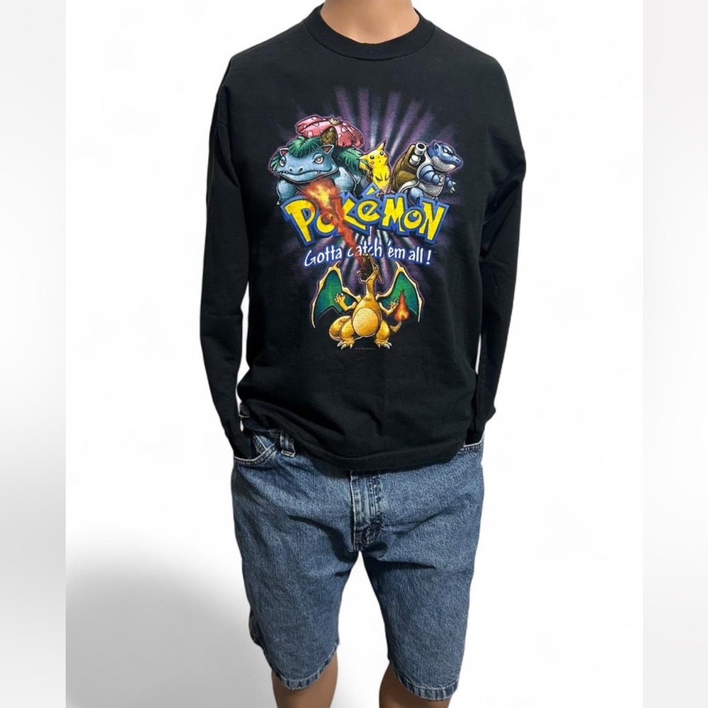 Insane Vintage 90s Nintendo Pokémon Graphic Long Sleeve